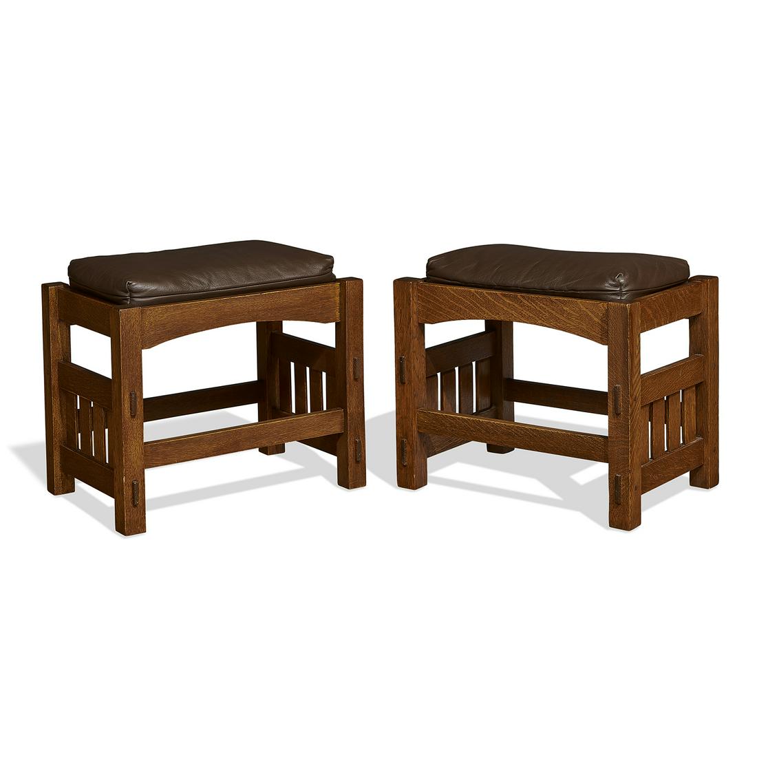 Arts & Crafts, probably Contemporary footstools (1 of 1)