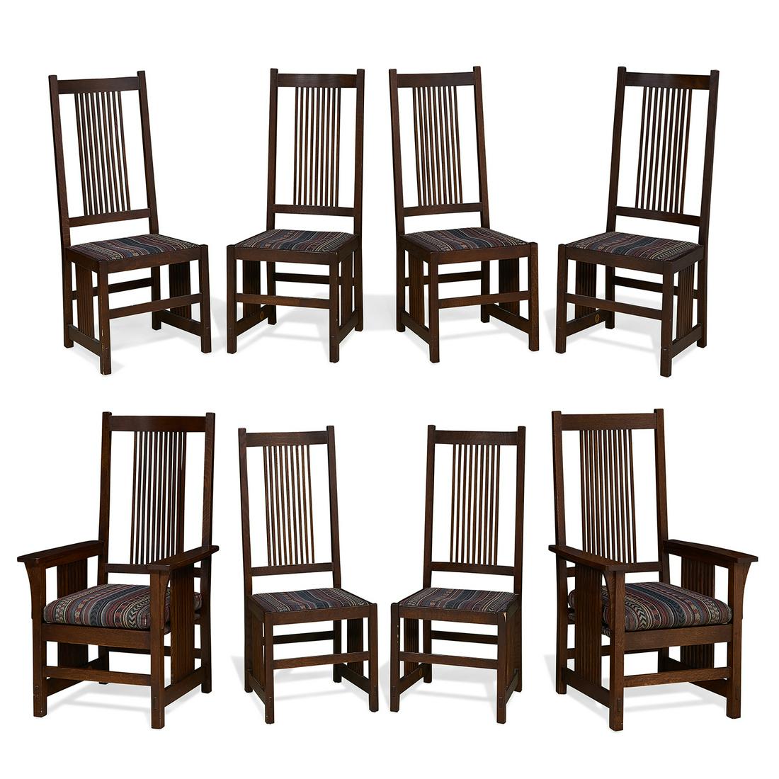 Stickley-Audi set of eight of dining chairs (1 of 1)