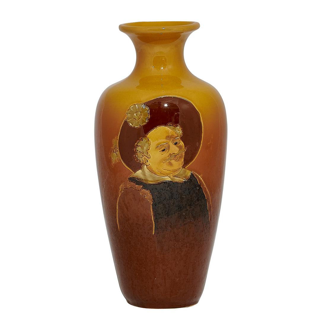 Weller Pottery Co. Dickensware tall vase (1 of 3)