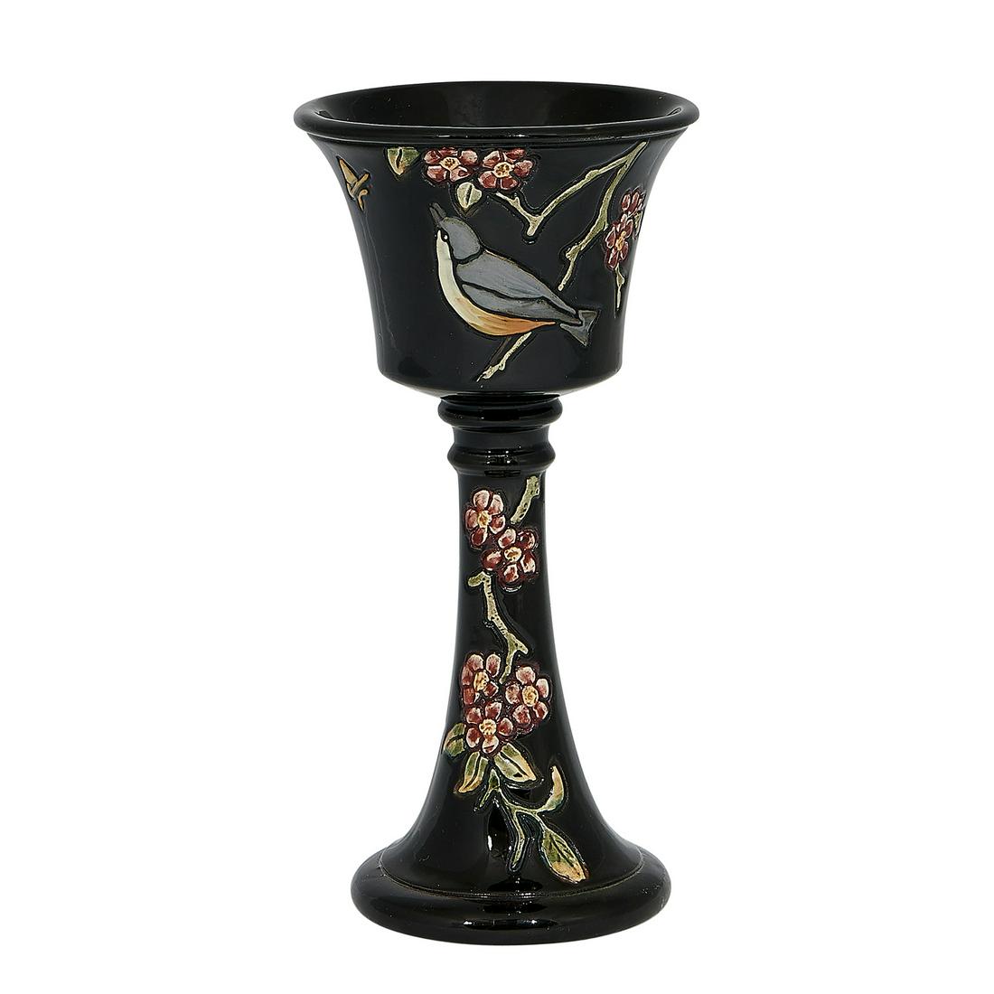 Weller Pottery Co. Rosemont chalice (1 of 3)