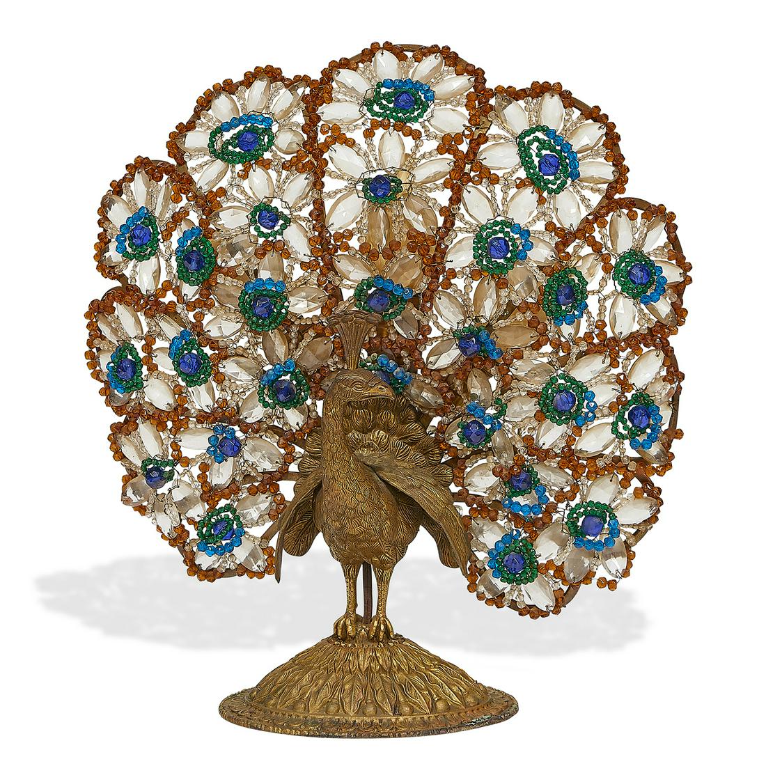 Art Deco Peacock table lamp (1 of 3)