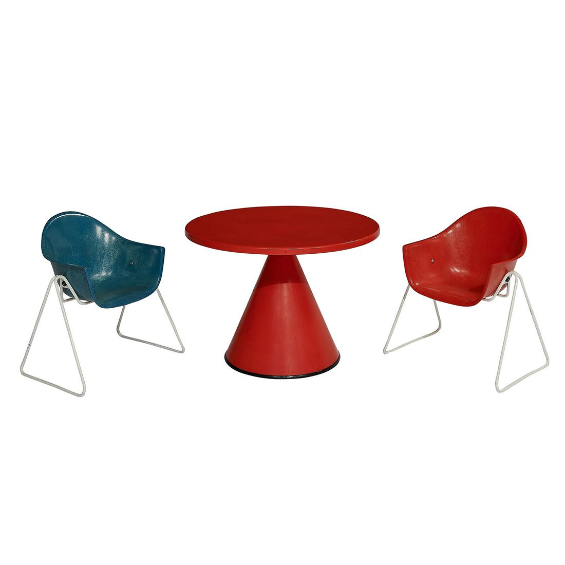 Walter Pabst child's stacking chairs and table (1 of 4)