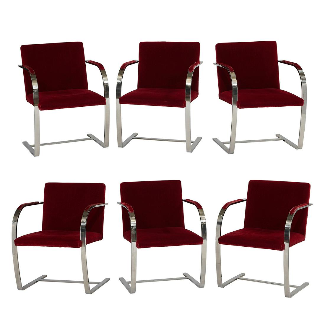 Ludwig Mies van der Rohe Brno chairs, set of 6 (1 of 1)