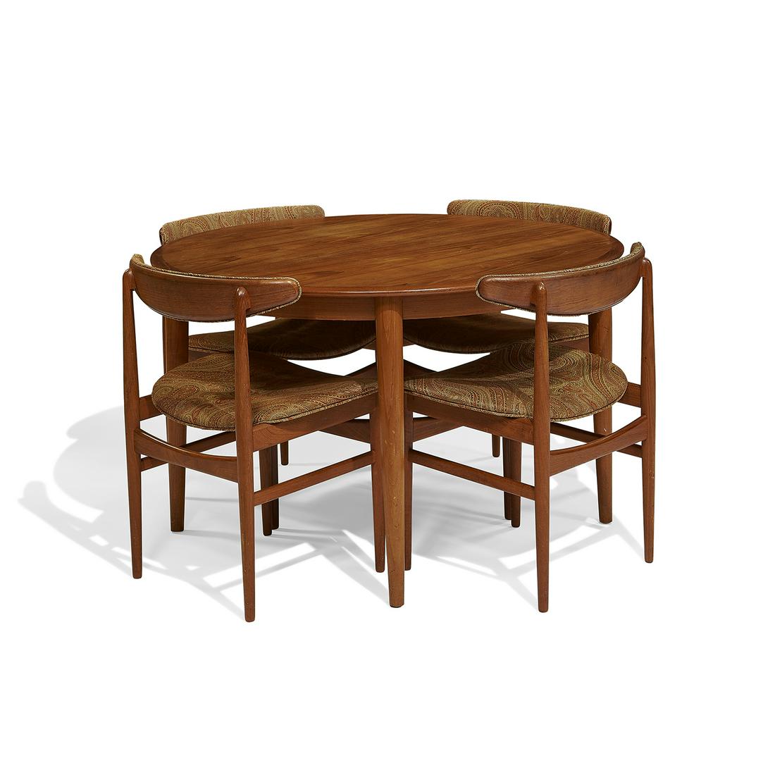 Poul Hundevad dining chairs, four, with Moreddi table (1 of 2)