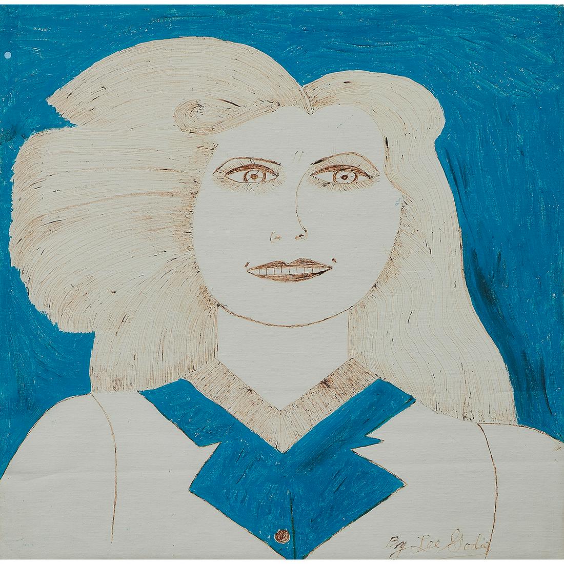 Lee Godie, A Woman, circa 1973 (1 of 2)