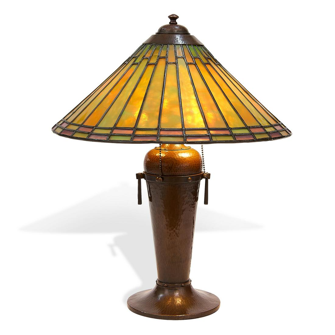 The Roycrofters, Dard Hunter table lamp (1 of 2)