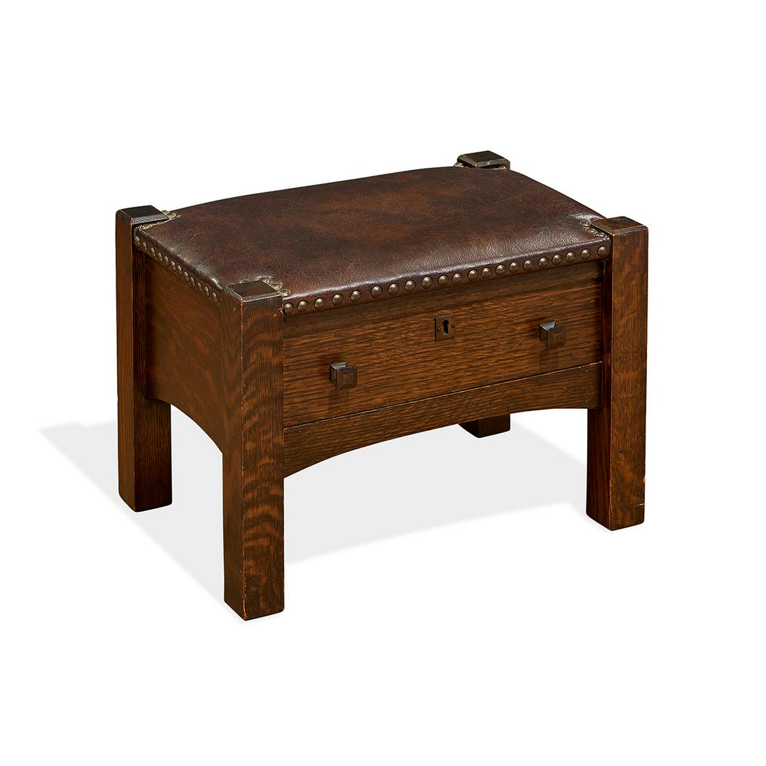 Charles P. Limbert Co. smoker's footstool (1 of 1)