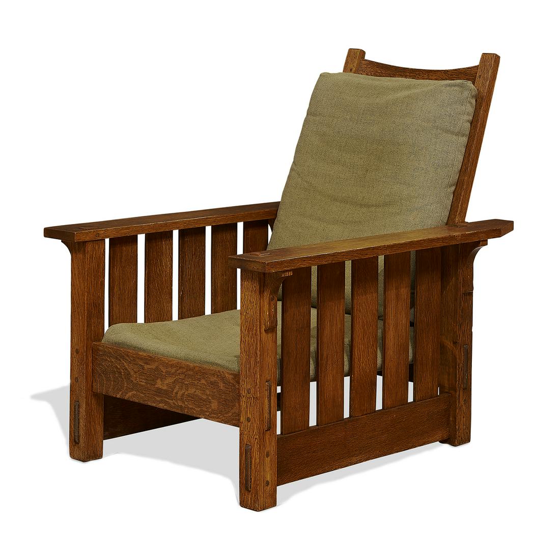 Gustav Stickley Morris chair, #332 (1 of 3)