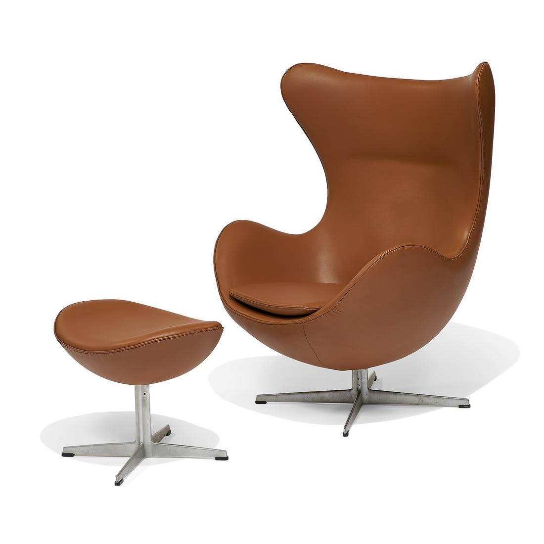 Arne Jacobsen / Fritz Hansen Egg chair w/ ottoman (1 of 2)