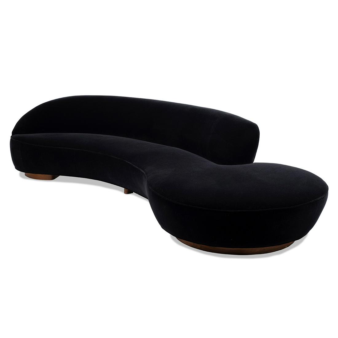 Vladimir Kagan Serpentine sofa, #150BSA-L (1 of 2)