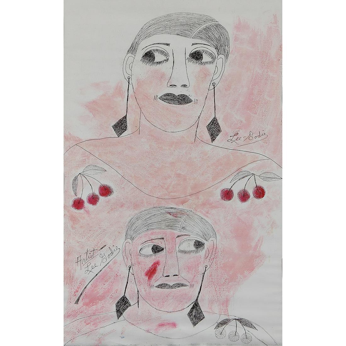 Lee Godie, Figures, with Valuable Hand (1 of 3)