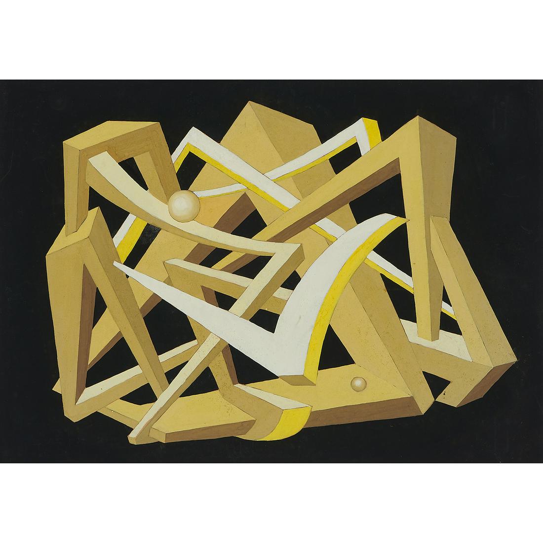 Artist Unknown, Geometric Abstraction (1 of 2)