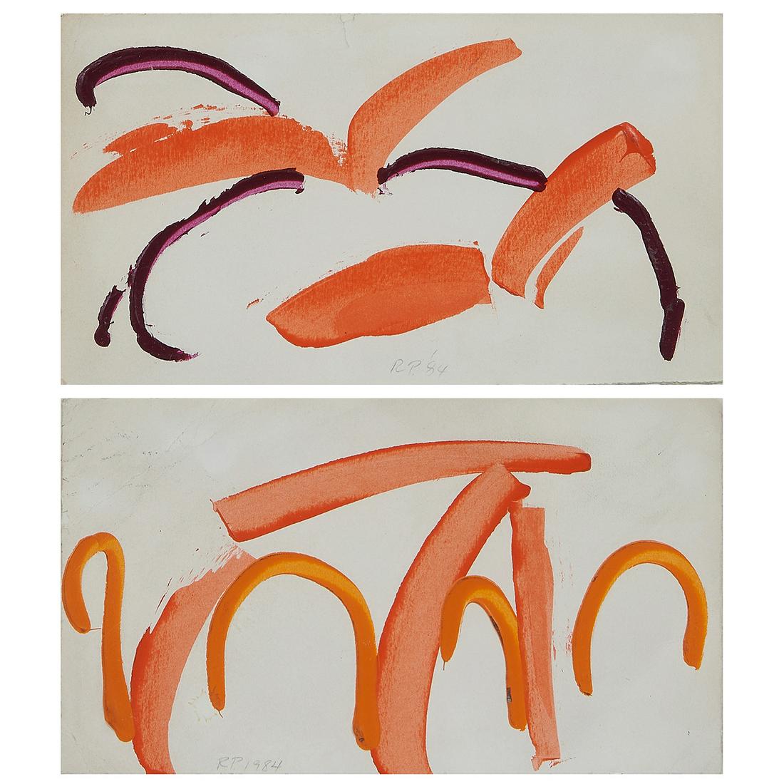 Ray Parker, Postcards to Emerson Woelffer, 1984 (1 of 2)