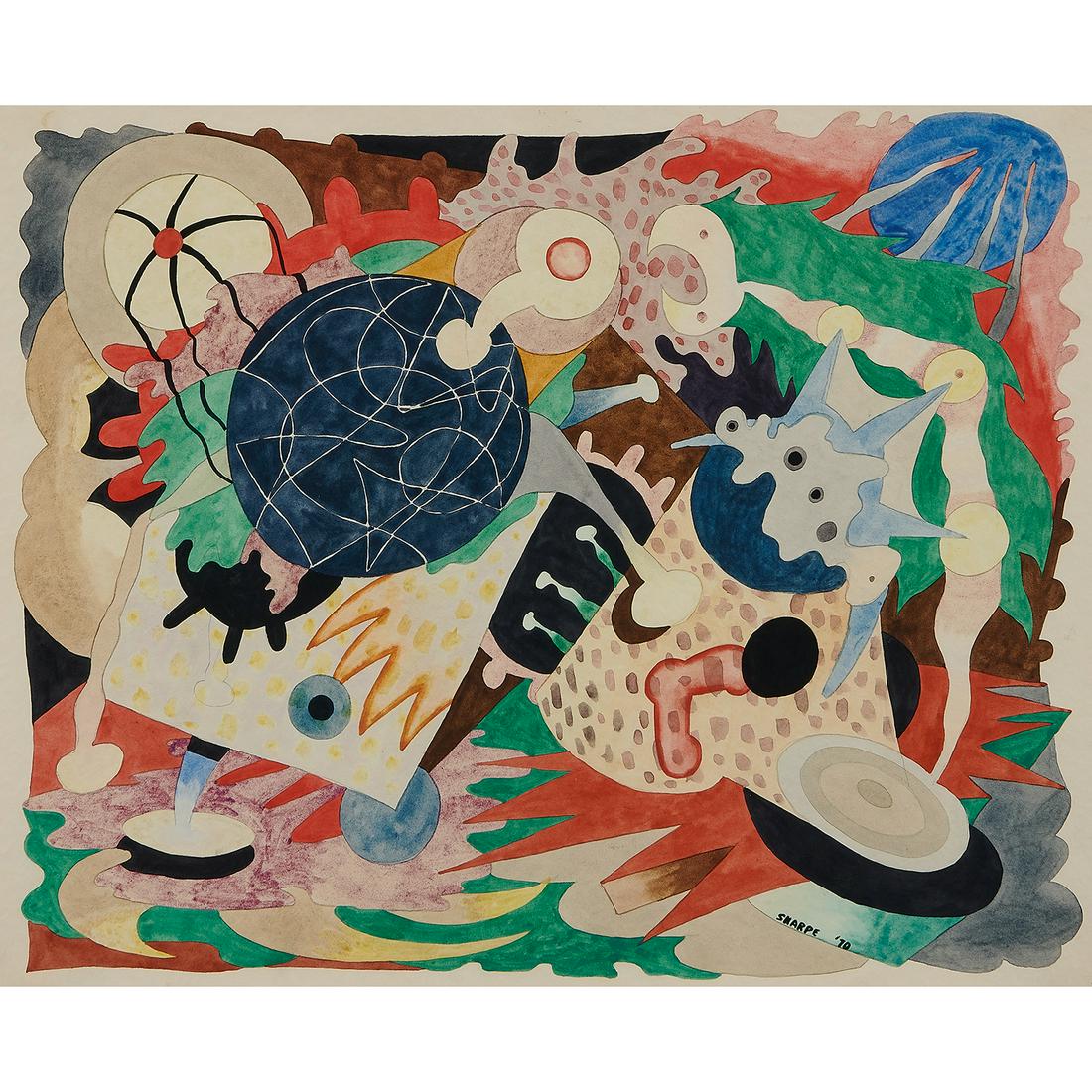 David Sharpe, Abstract Composition, 1970 (1 of 2)