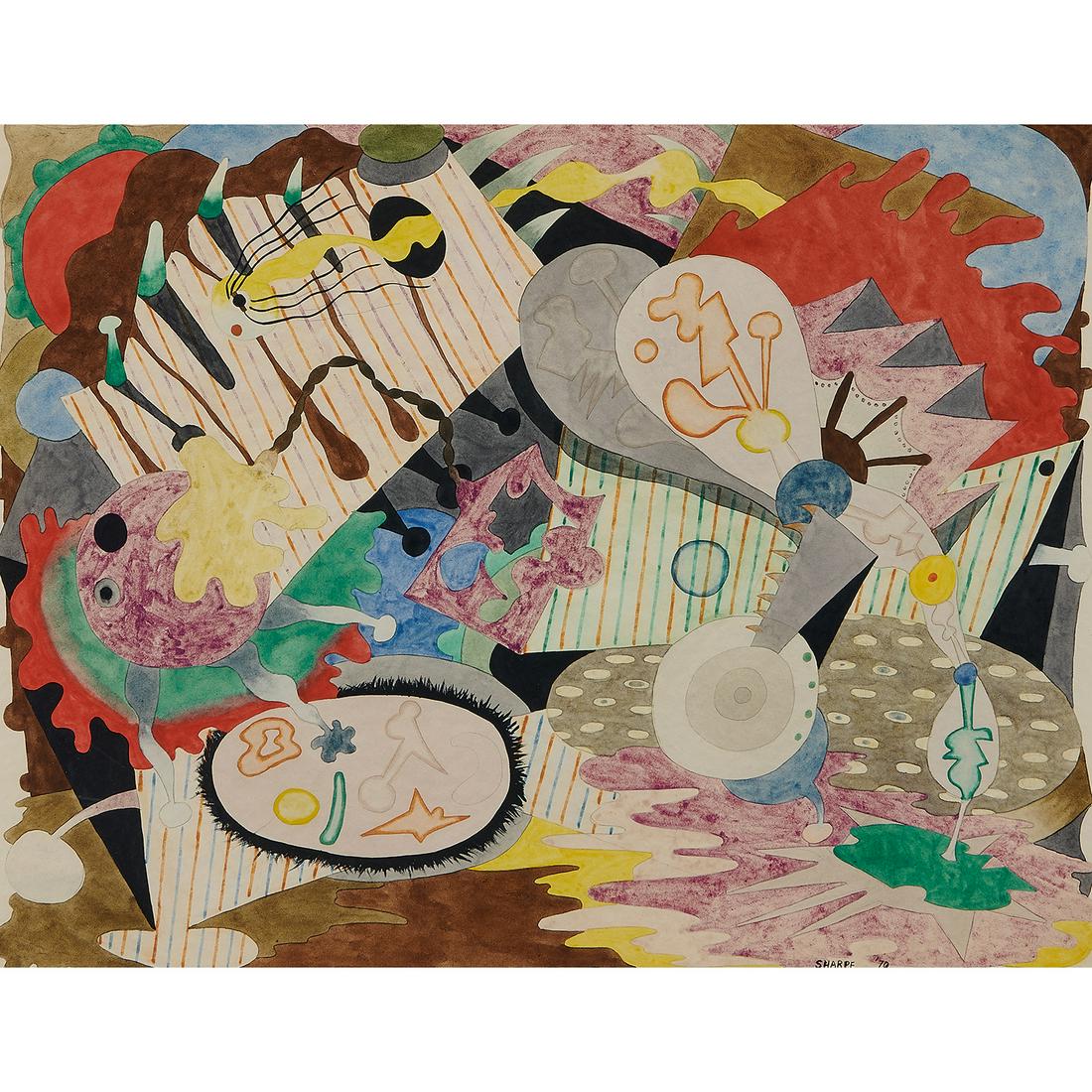 David Sharpe, Abstract Composition, 1970 (1 of 2)