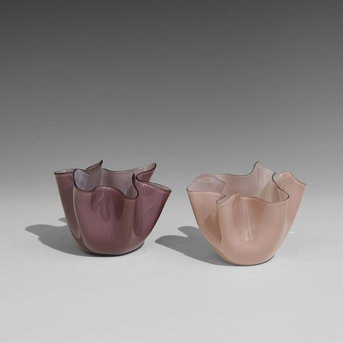 Fulvio Bianconi & Paolo Venini Fazzoletto vases (1 of 3)