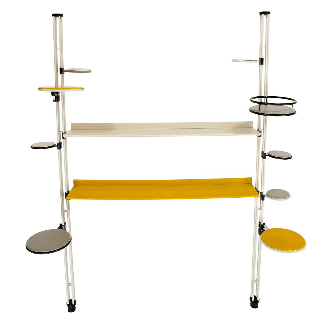 Italian adjustable shelving unit w/ plant stands (1 of 1)