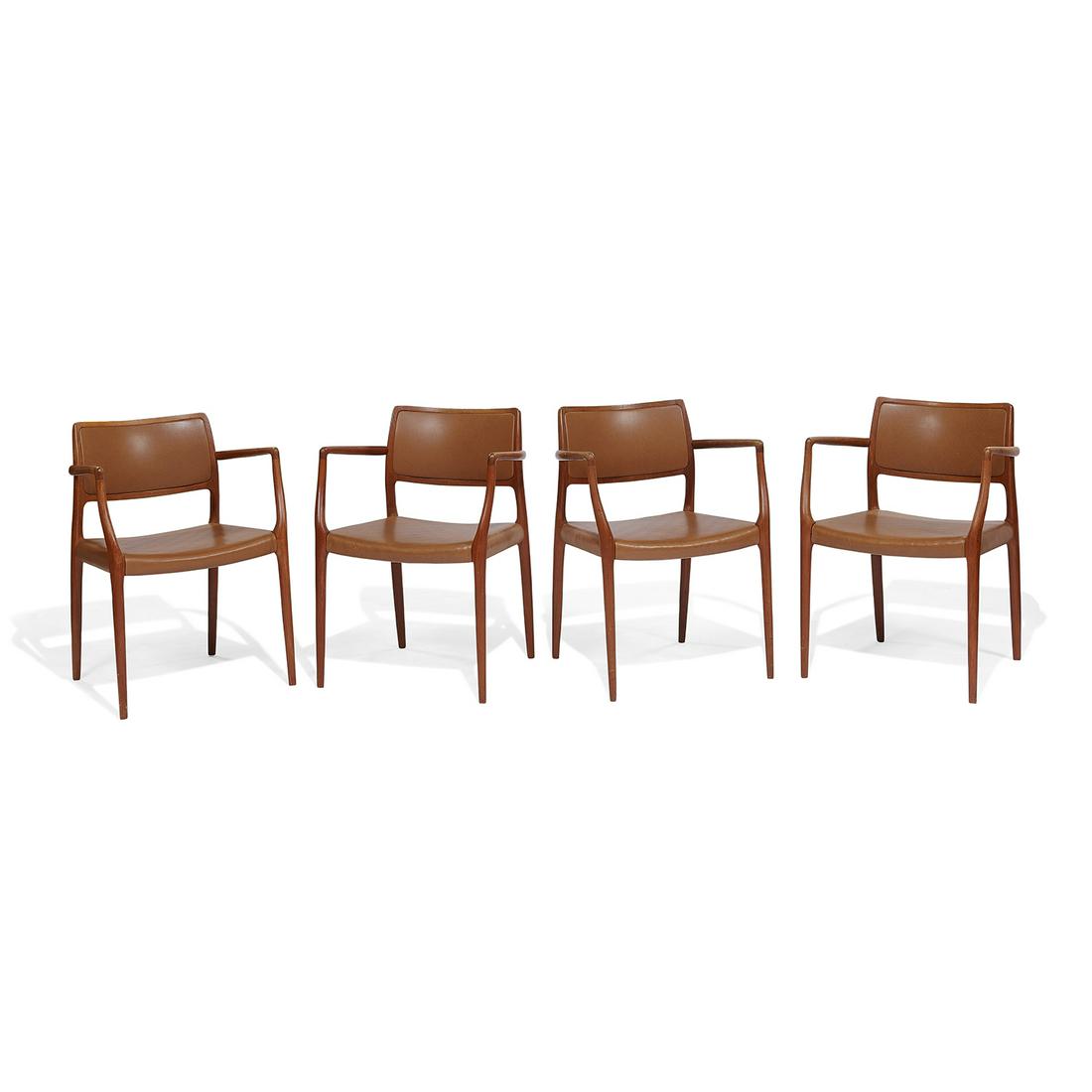 Niels Otto Møller armchairs, set of four (1 of 2)