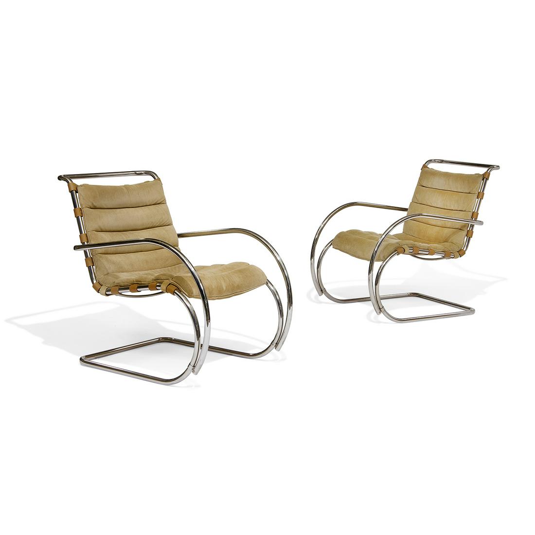 Ludwig Mies van der Rohe MR20 lounge armchairs (1 of 2)