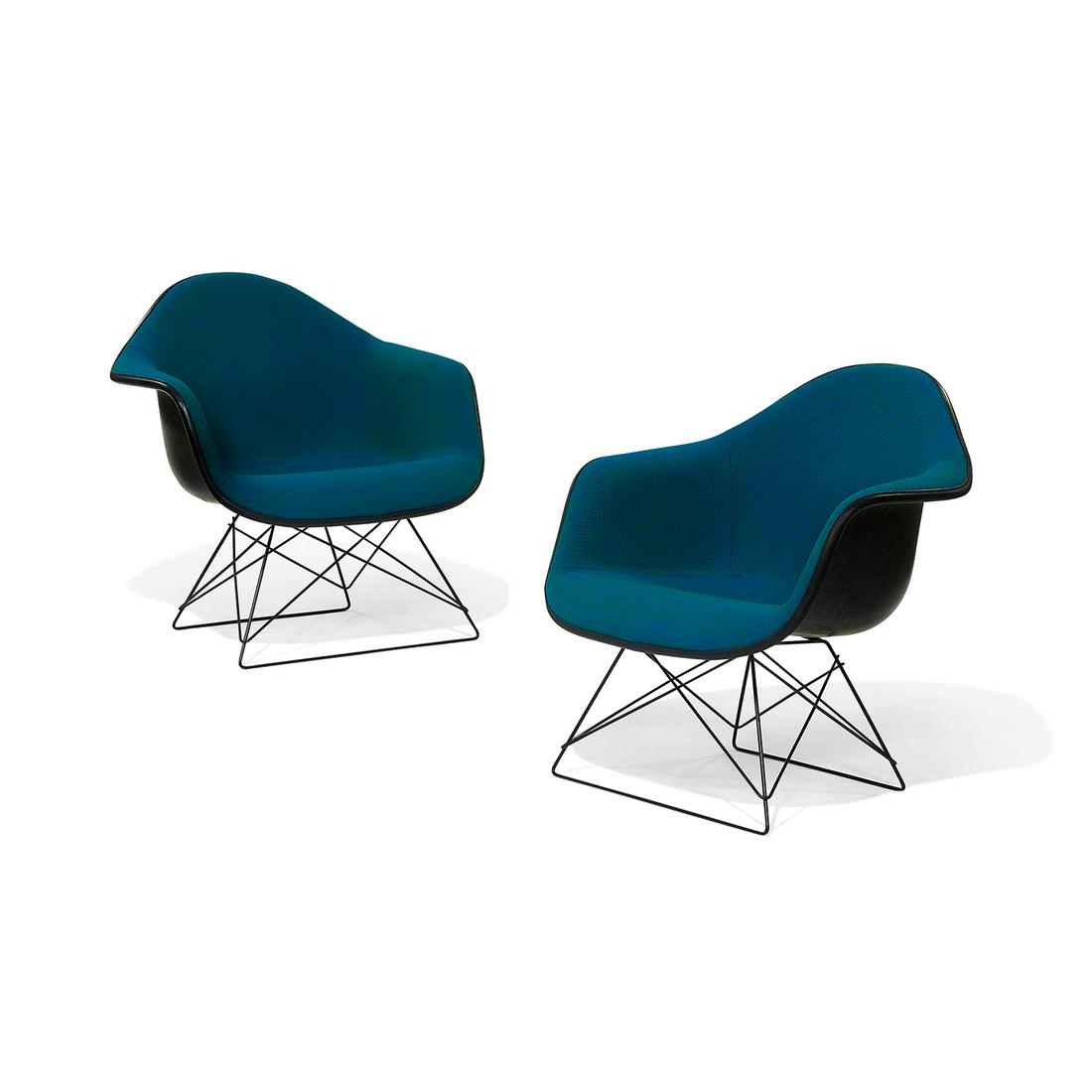 Charles & Ray Eames LAR lounge chairs, pair (1 of 1)