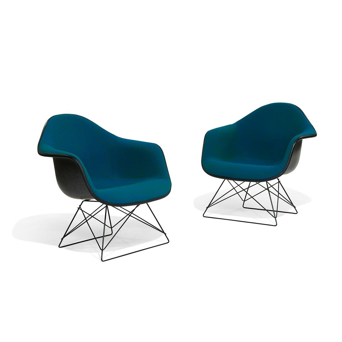 Charles & Ray Eames LAR lounge chairs, pair (1 of 1)