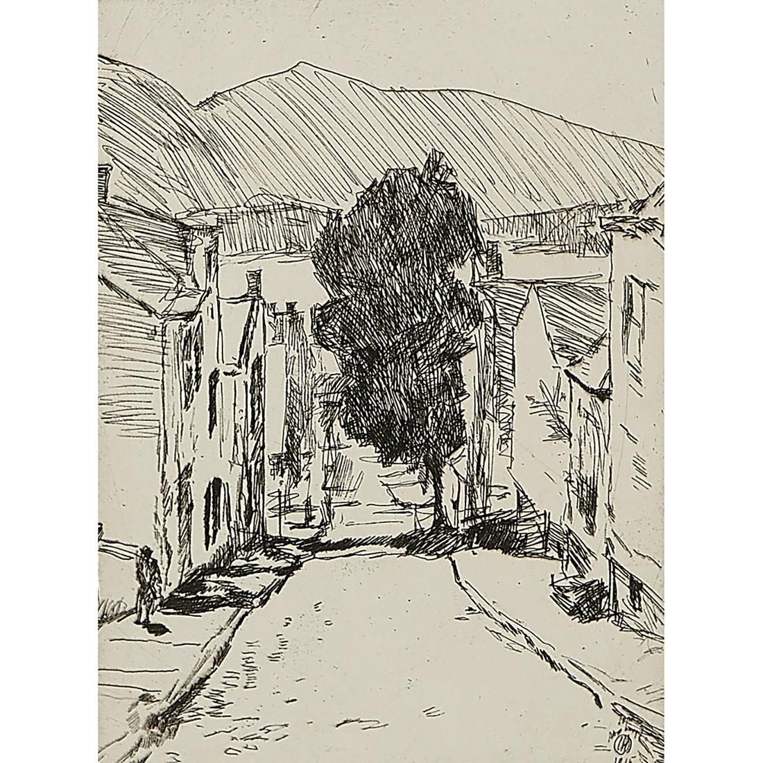 Childe Hassam, Street in Newburgh (1 of 3)