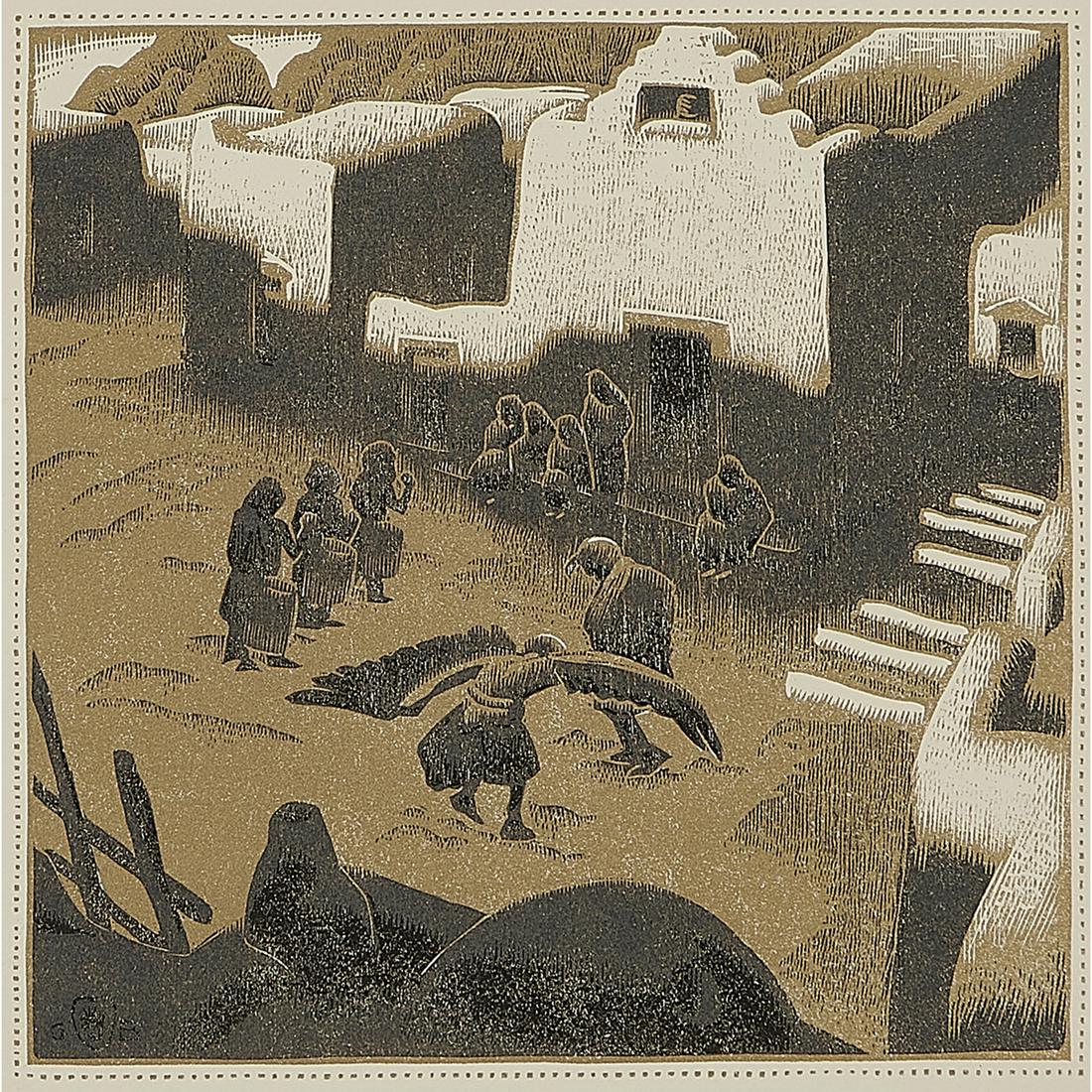G. Baumann, An Eagle Ceremony at Tesuque Pueblo (1 of 3)