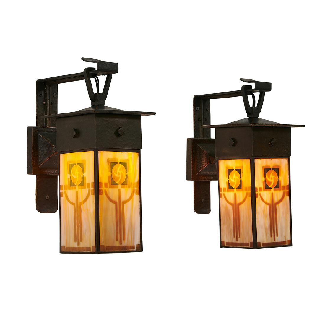 The Handel Lamp Co. wall sconces, pair (1 of 2)