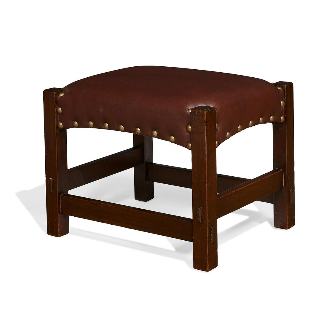 Gustav Stickley footstool, #300 (1 of 1)