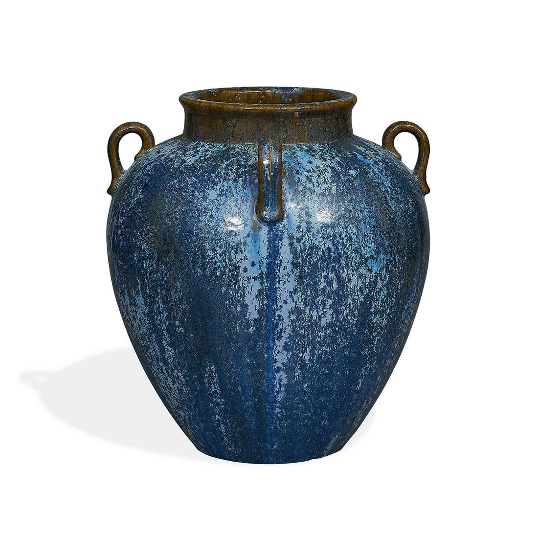 Fulper Pottery Co. four-handled Oriental vase (1 of 3)