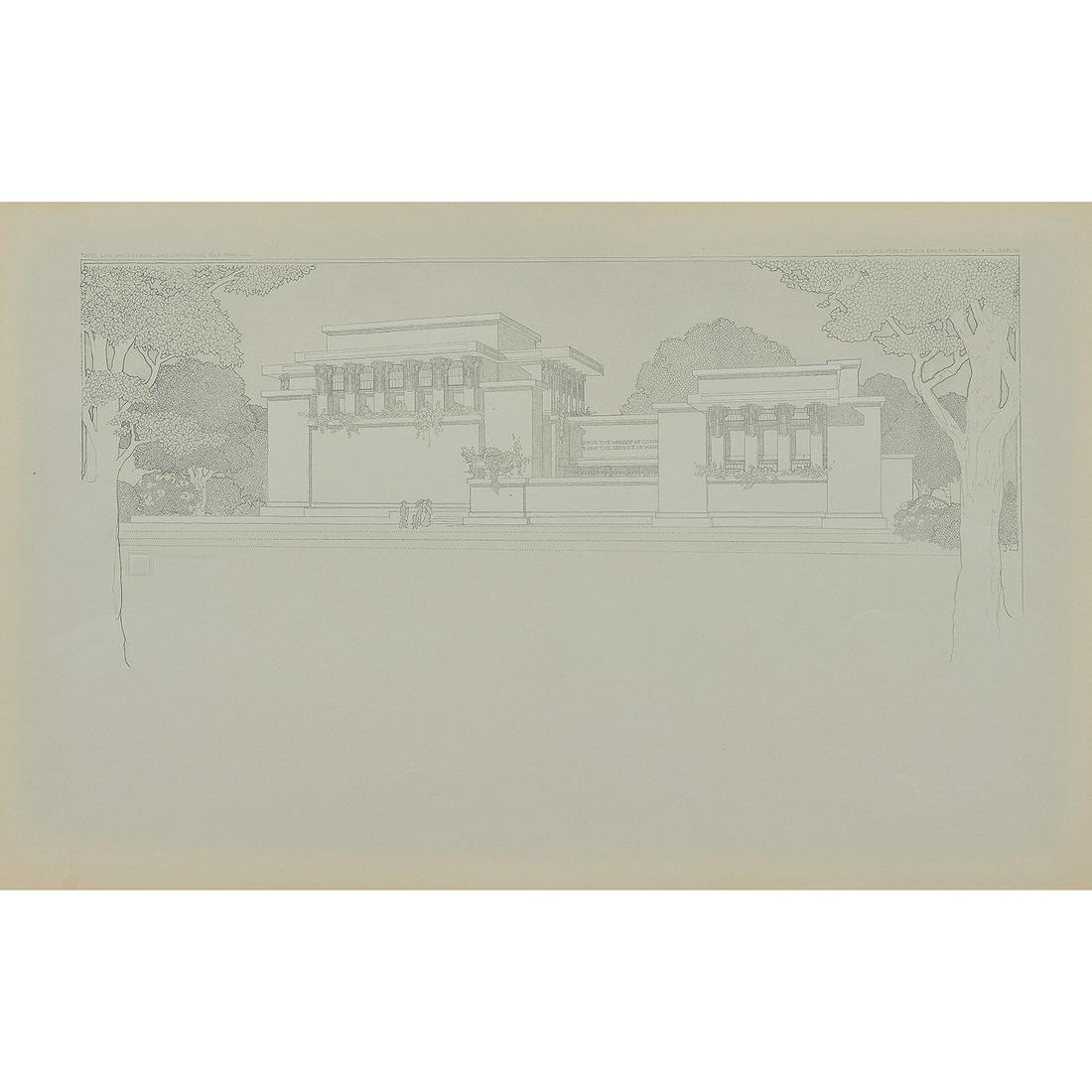 Frank Lloyd Wright Wasmuth Portfolio print (1 of 2)
