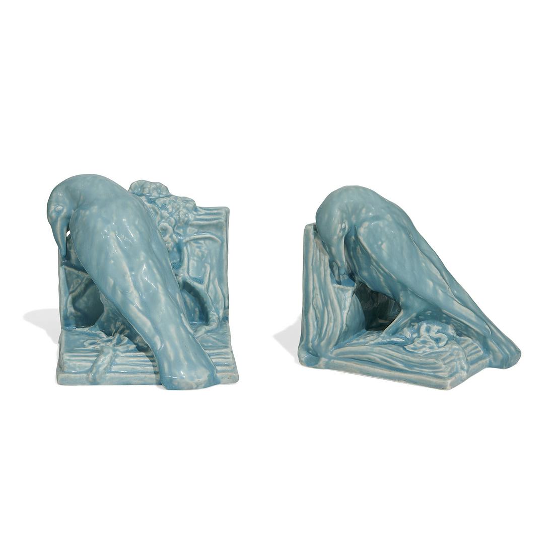 Rookwood Pottery bookends, pair (1 of 3)