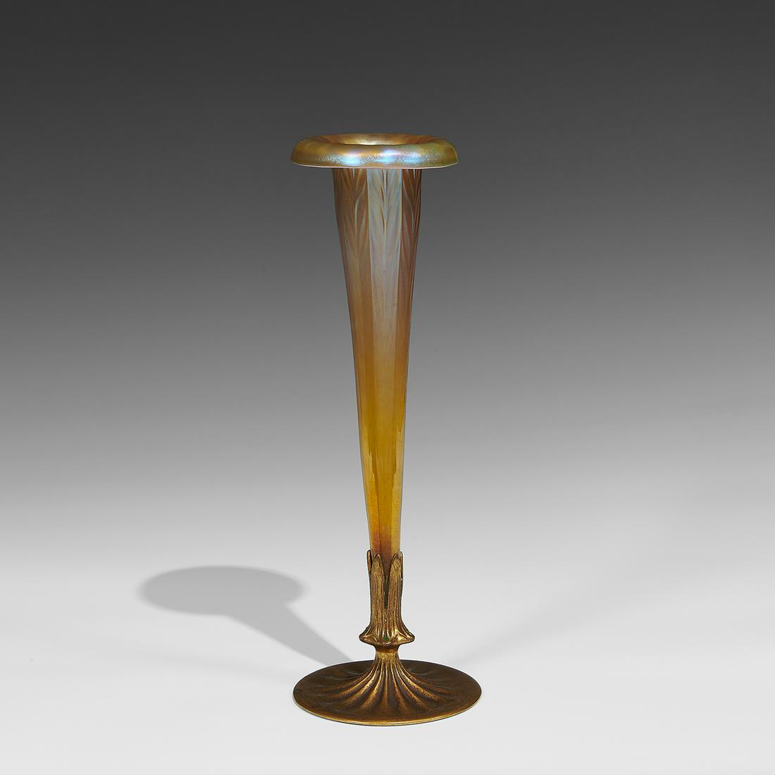 Louis C. Tiffany Furnaces trumpet vase (1 of 3)