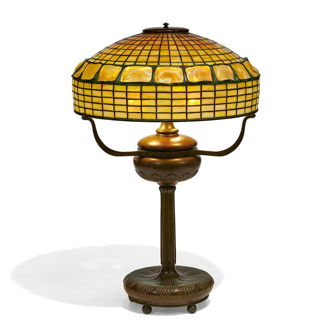 Tiffany Studios Turtleback table lamp (1 of 5)