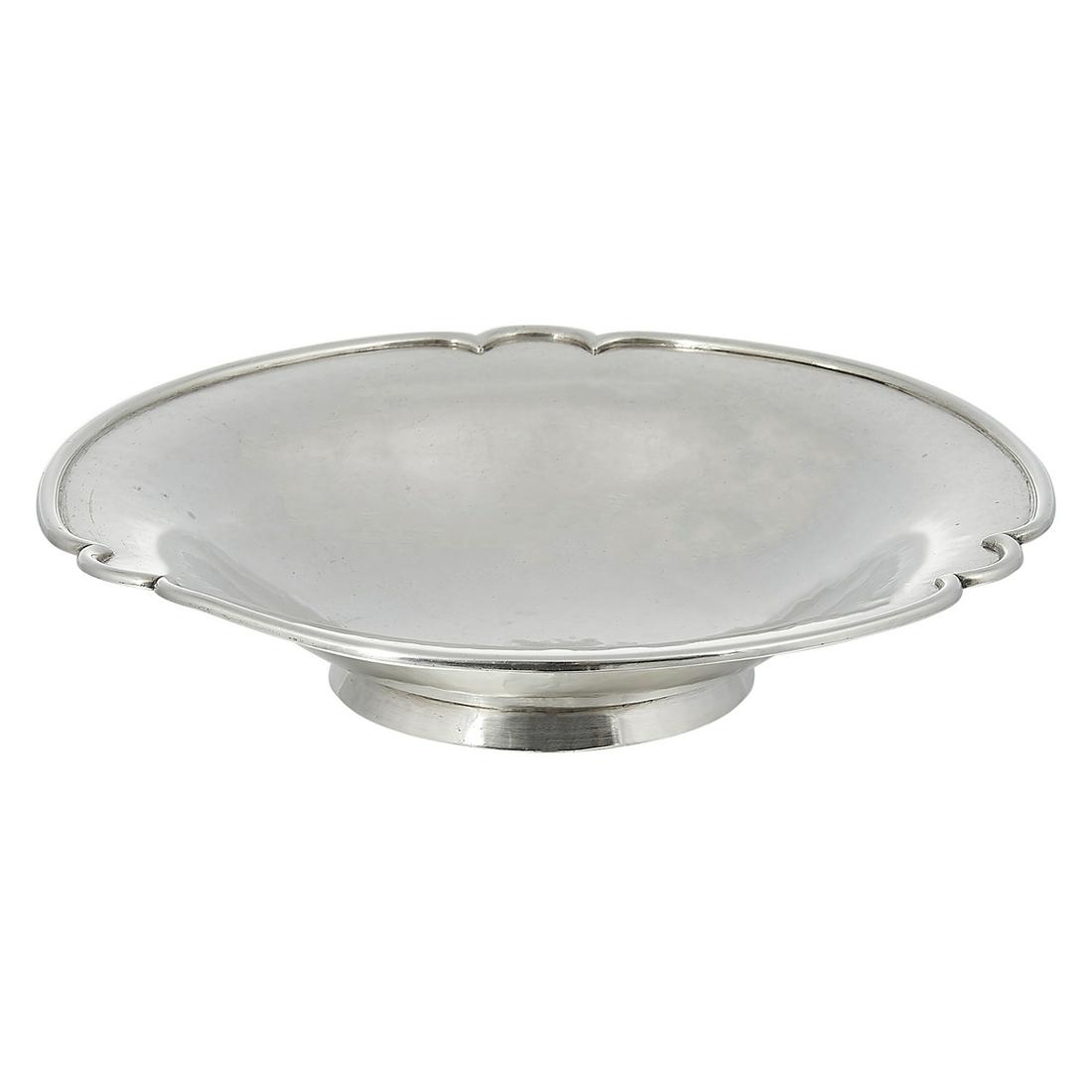 The Kalo Shop round low footed bowl (1 of 2)