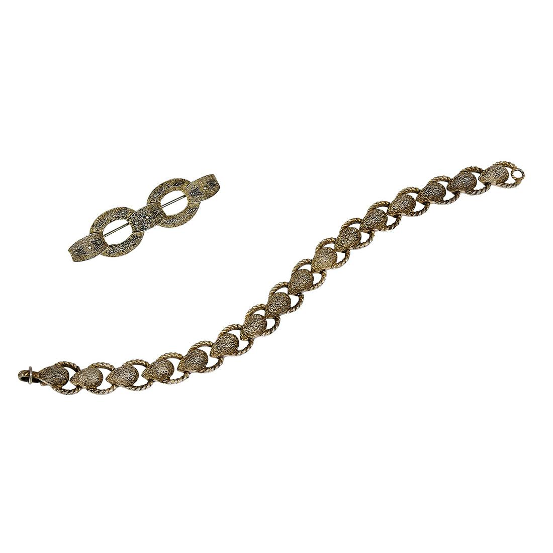 Theodore Fahrner bracelet and brooch (1 of 3)