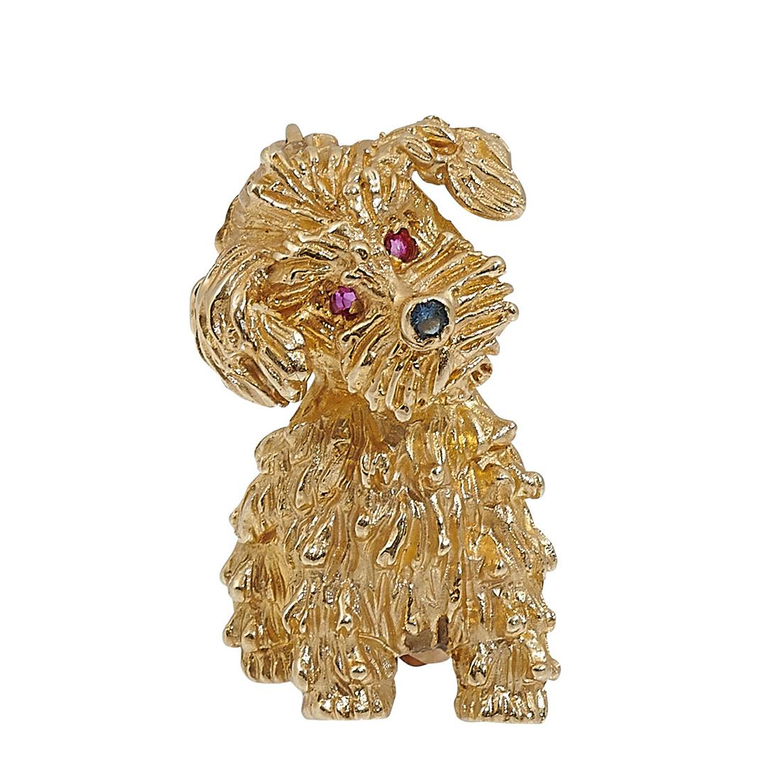 Vintage dog brooch / pin (1 of 2)