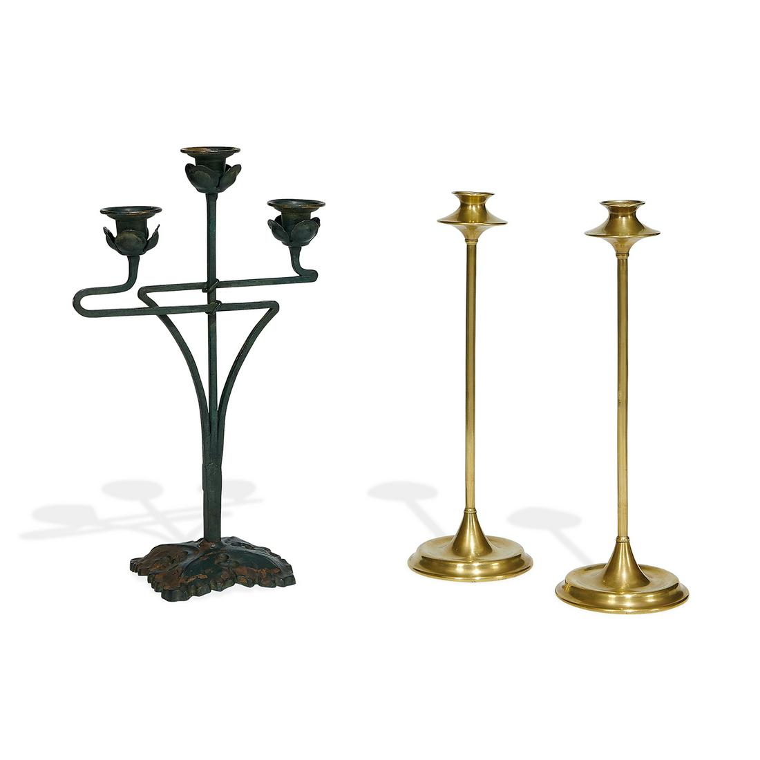 S. Sternau & Co. candlesticks, pair (1 of 2)