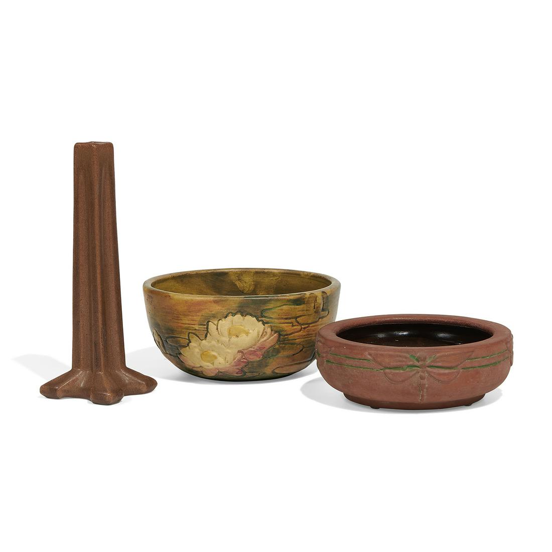 Fulper Pottery Co. bud vase with two others (1 of 2)