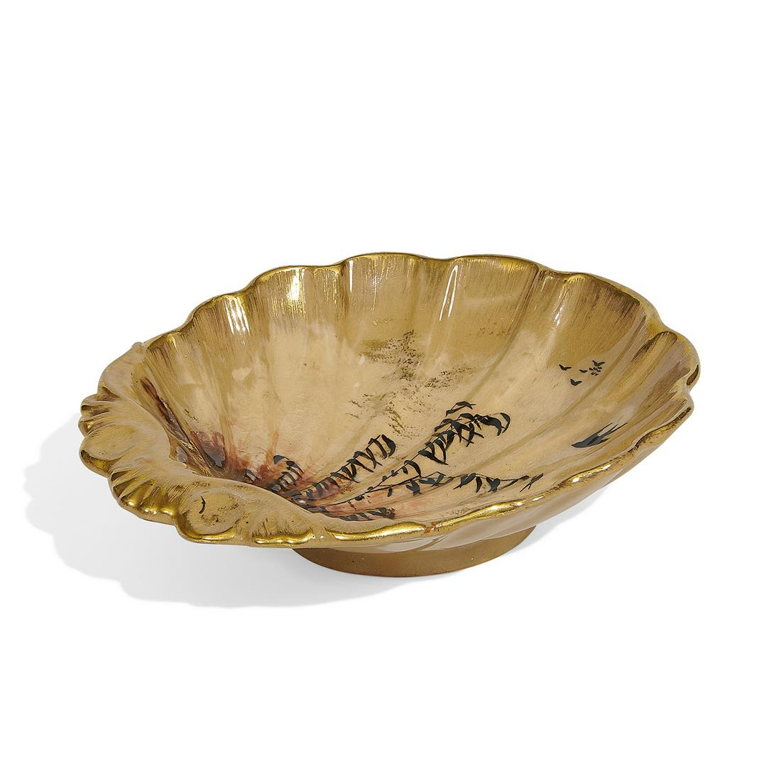 William P. McDonald / Rookwood Pottery shell dish (1 of 3)