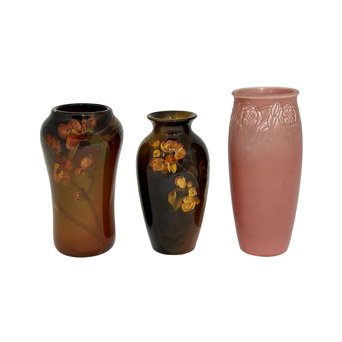 Caroline Steinle for Rookwood Pottery (2) vases (1 of 3)