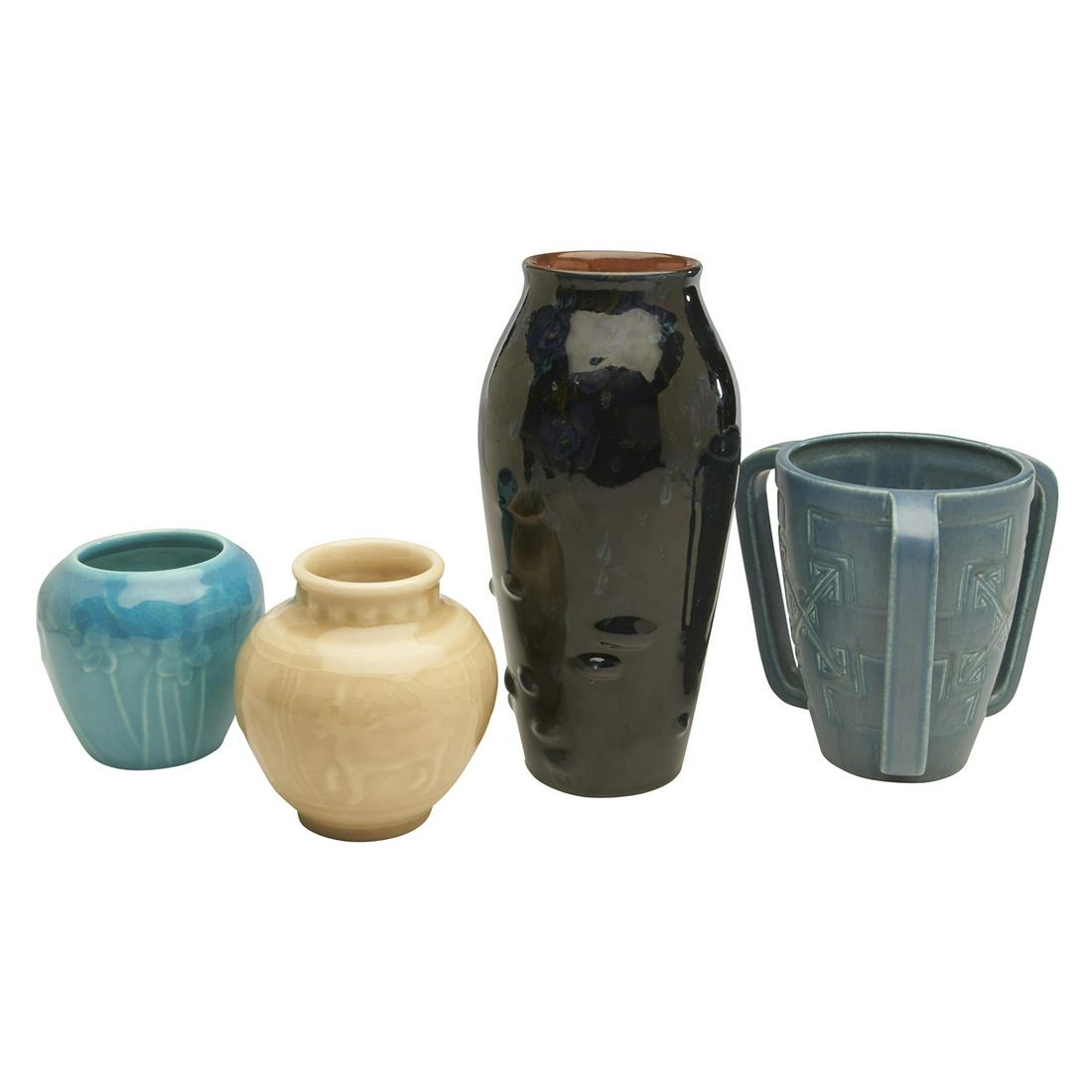 Rookwood Pottery vases, group of four (1 of 5)