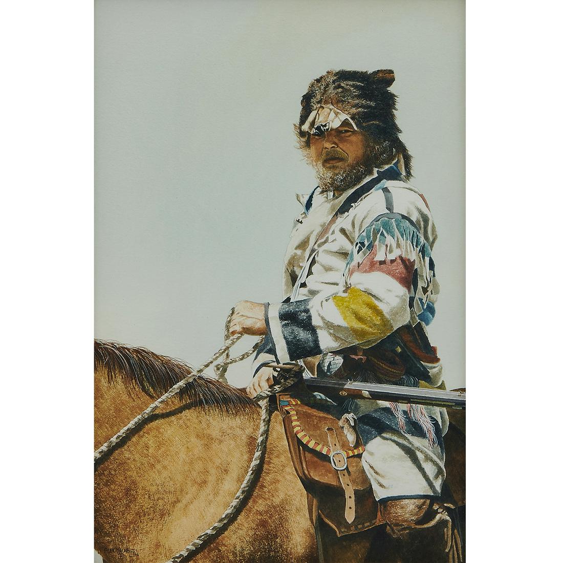 Alex Young, Mountain Man on Horseback (1 of 2)