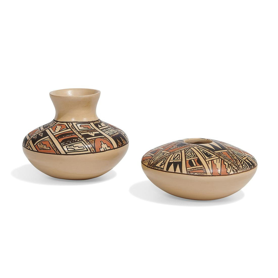 Elvira Nampeyo (b. 1968) vases, two (1 of 3)
