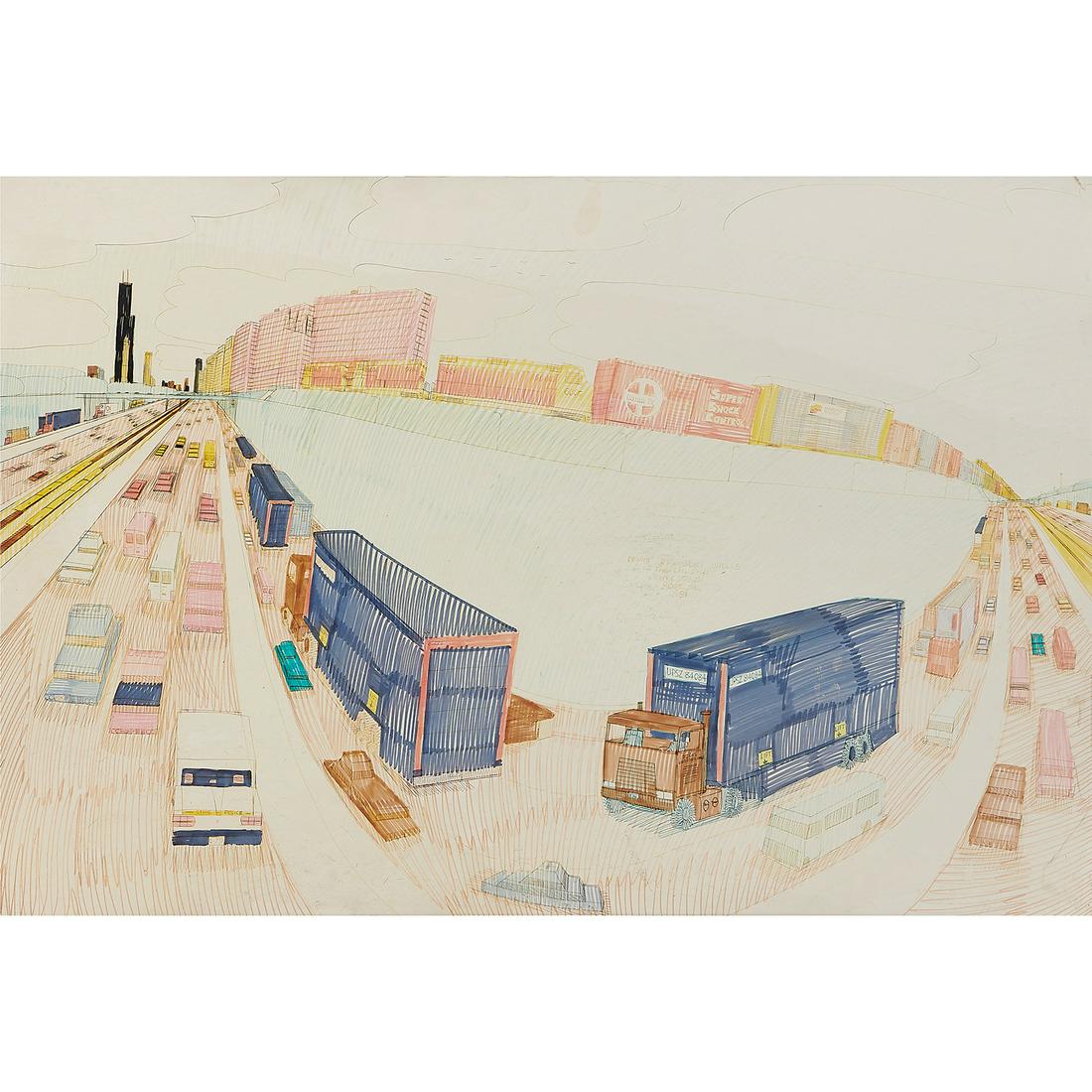Wesley Willis, The Dan Ryan Expressway, 1991 (1 of 2)