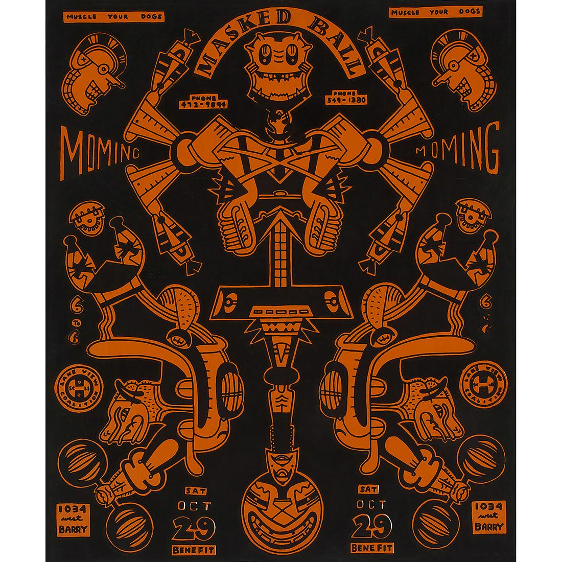 Karl Wirsum, Moming Benefit Poster, 1978 (1 of 2)