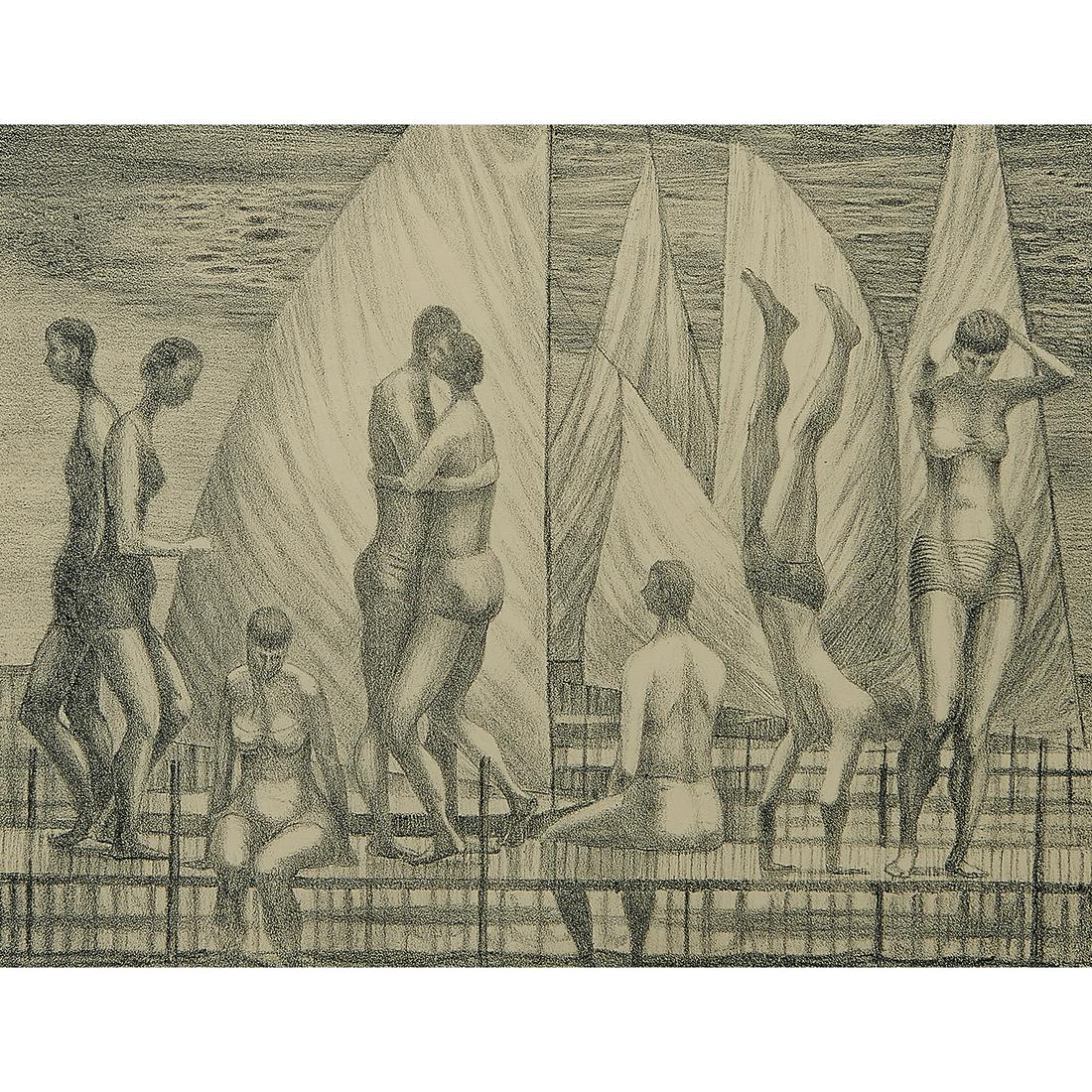Santos Zingale, The Showoff, 1960, lithograph (1 of 2)