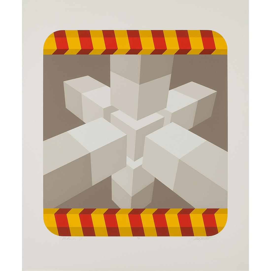 Spalatin, Palancar VIII, Palancer VI & Xcaret V…: Marko Spalatin (Croatian/American, b. 1945) Palancar VIII, Palancer VI and Xcaret VIII (3 works) color screenprint signed and titled lower margin AP; AP; AP 23 1/8" x 20 5/8"; 23 1/8" x 20 5/8"; 21 3/