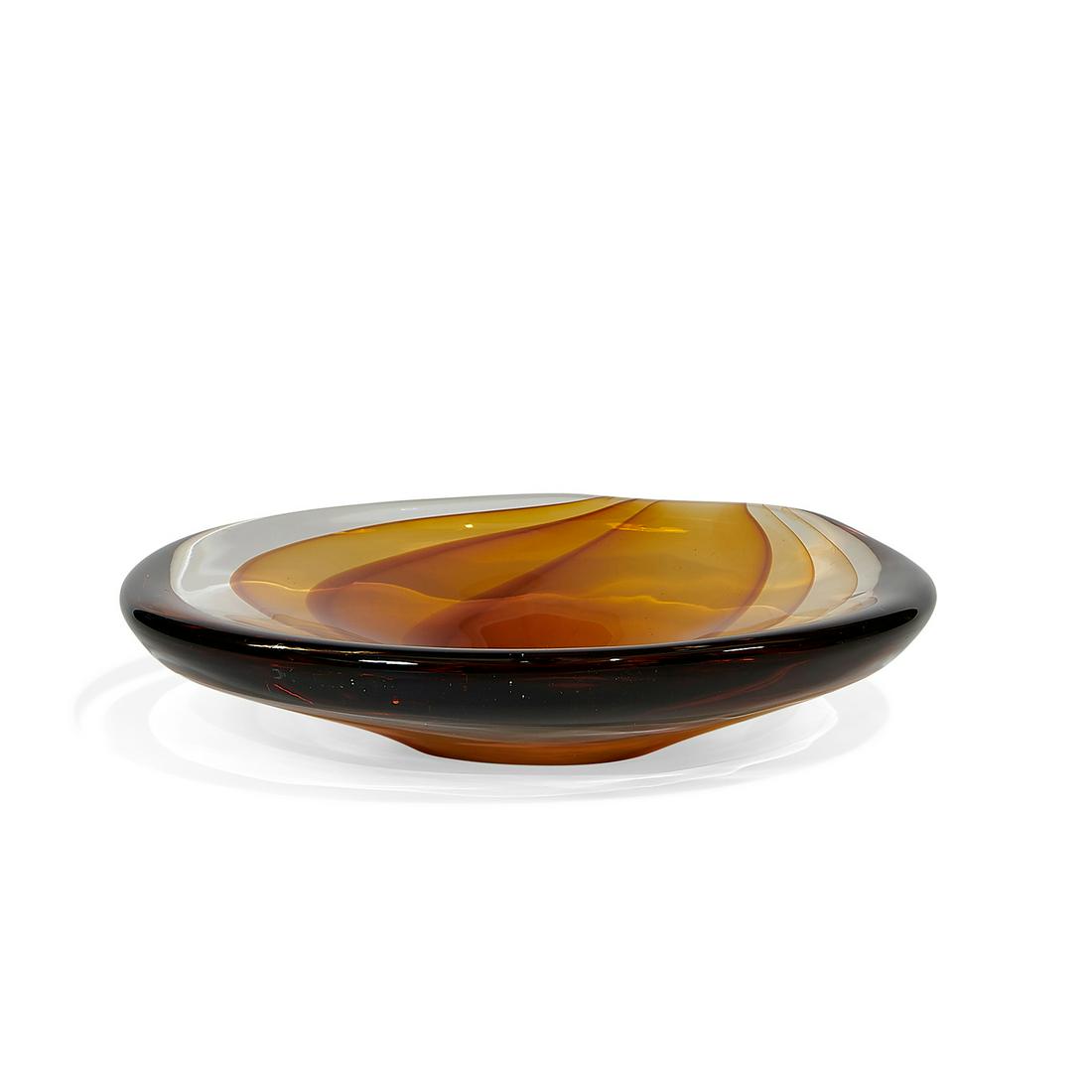 Attributed to Da Ros, for Cenedese, Sommerso bowl (1 of 4)