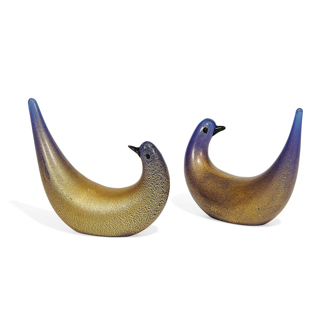 Martens for Vetreria Aureliano Toso, golden doves (1 of 4)